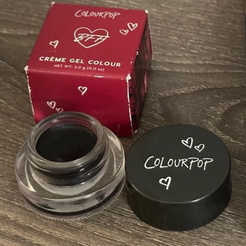 Colourpop Creme Gel Colour Hustla Eyeliner Eye Liner Metallic Black Silver